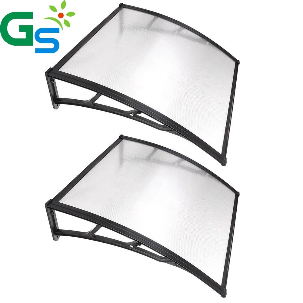 5.5Mm Pc Hollow Sheet Plastic Frame Bracket Polycarbonate Awning Canopy for Outdoor Awnings