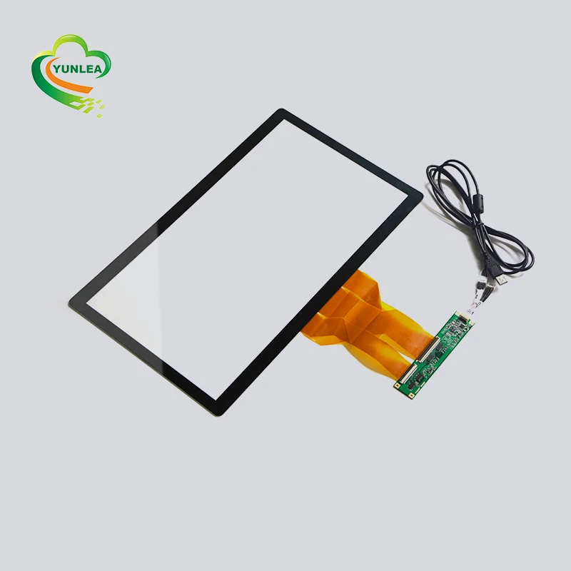 Glass Glass Structure 27 inch Multi Touch Capacitive Interactive Touch Screen Overlays