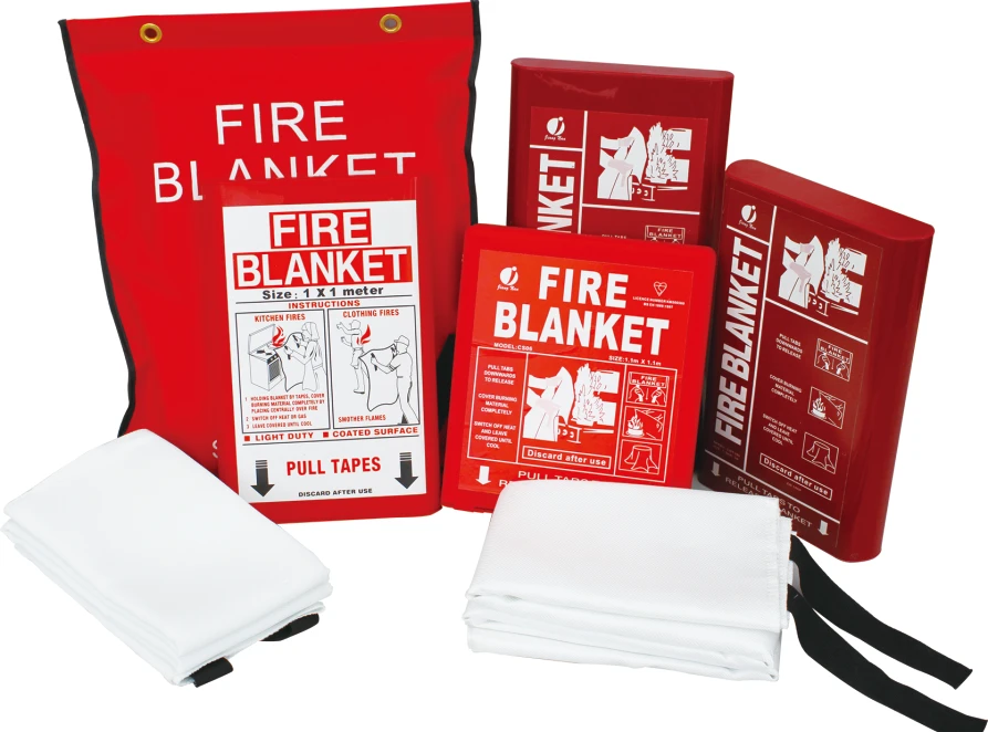 Quality Limited lowest price double sided silicone fire blanket with Certificate for vehicles using