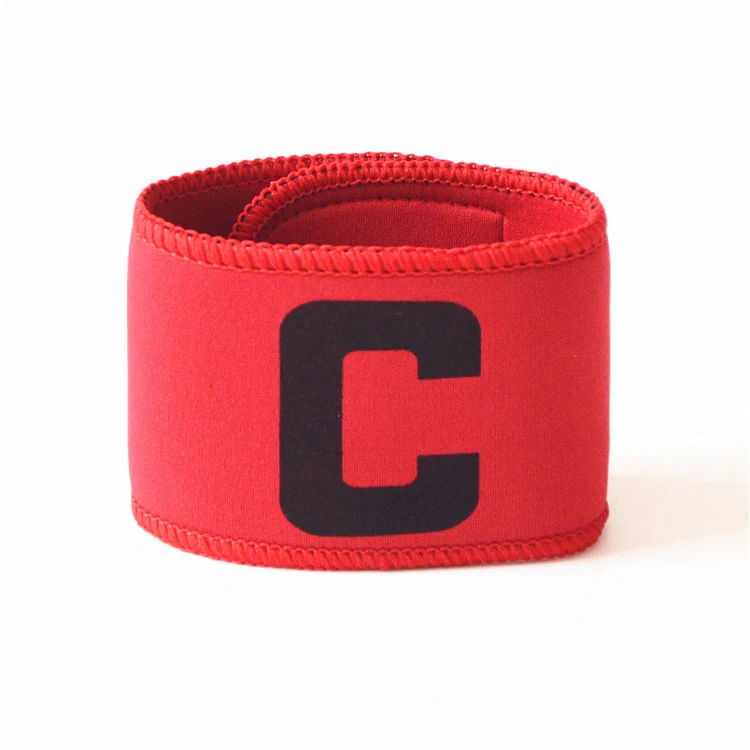 multi-colors thicken soft neoprene SBR football sport adult captain armband school soccer game team training leader wrist band