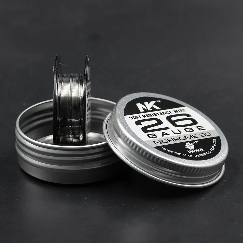 NK Заводская поставка Ni80 26 Калибр нагревательная проволока Nichrome 80 электрическая для катушки