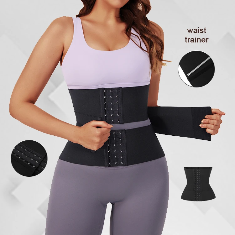 New Arrival Custom Logo Women Tummy Control Lose Weight Compression Split Waist Trainer Wrap Shaper