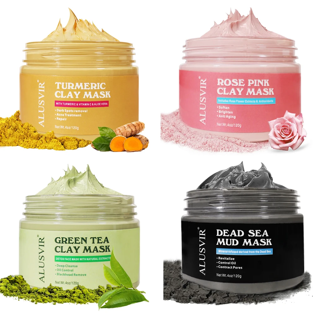 Turmeric Facial Clay Mask Private Label Beauty Organic Dark Spot Remover Whitening Facial Mask Skin Care Face Turmeric Clay Mask