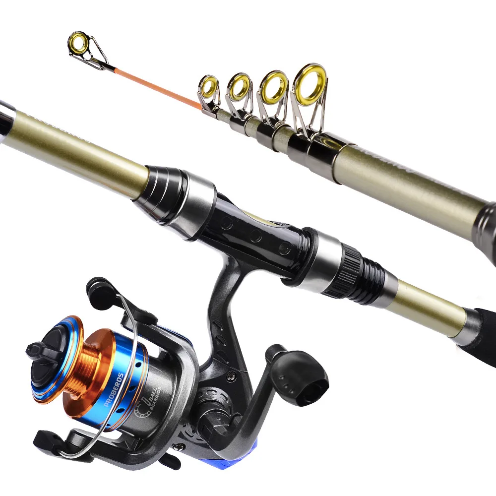 Hot Sale Fishing Rod And Reel ComboFishing Set With Bag Spinning Reel Lure Line lure hard and soft bait Accessory Set pesca