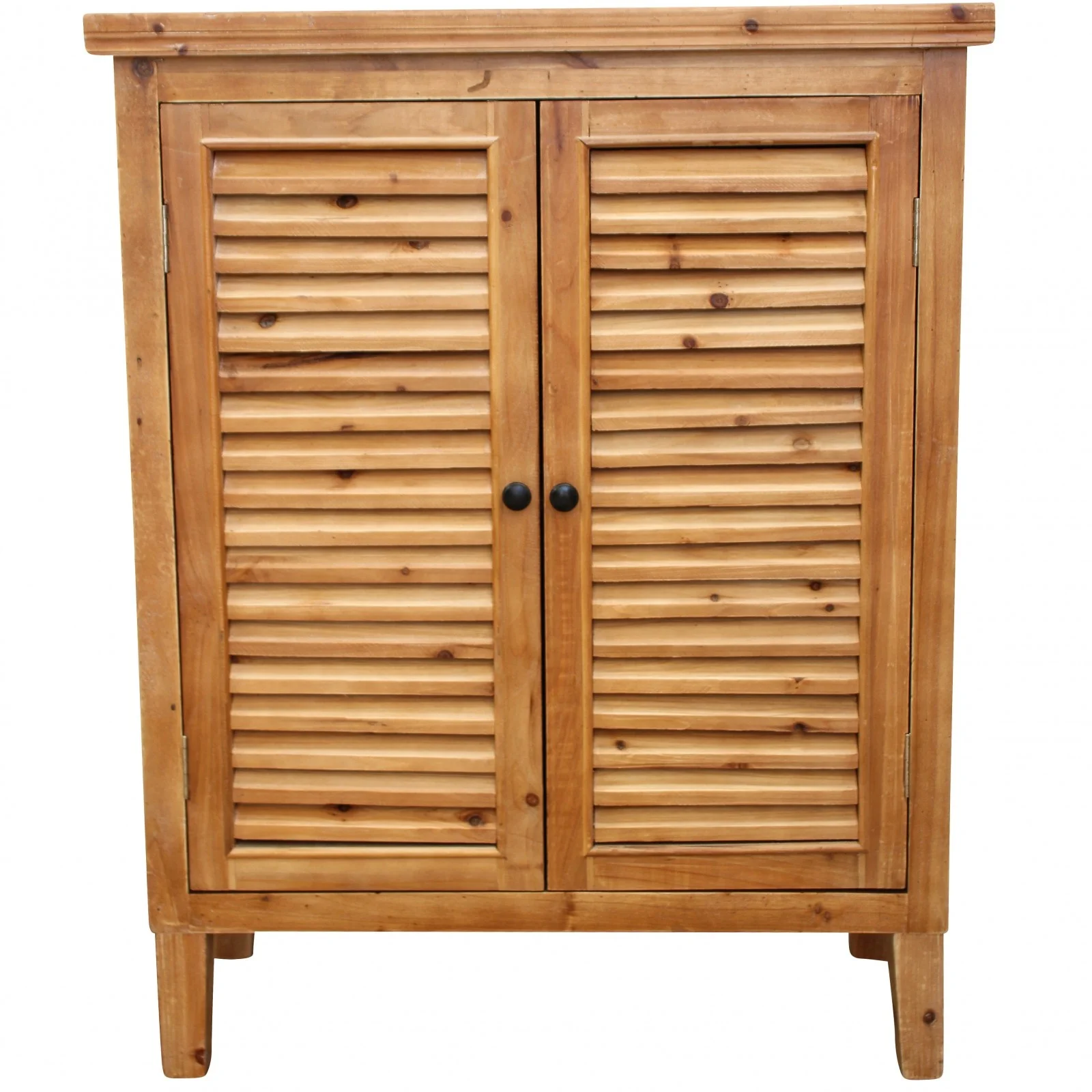 
Living Room Furniture Wood Cabinet Manufacture OEM Cabinet 2 Door Lourve Natural Antique Natural Multi Chest Solid Storage 50pcs 