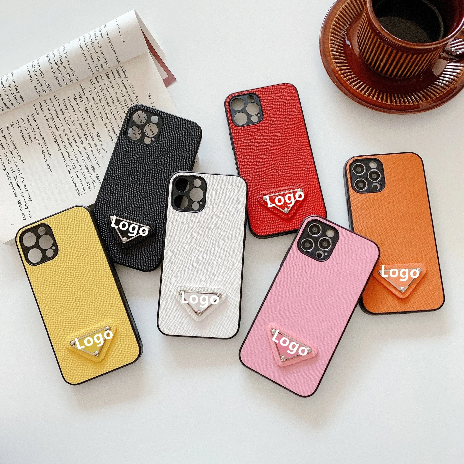 Latest Catalog Luxury Designer Phone Case Triangular Famous Brand Drop Proof Phone 13 Pro Max Phone Case Protective Case Cover