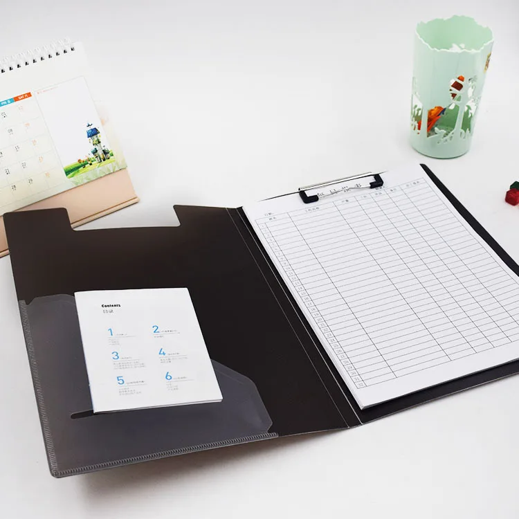 A4 Exam pad folder Wholesale maternity report folder Office pad file folder document clip file high quality manufacture sale
