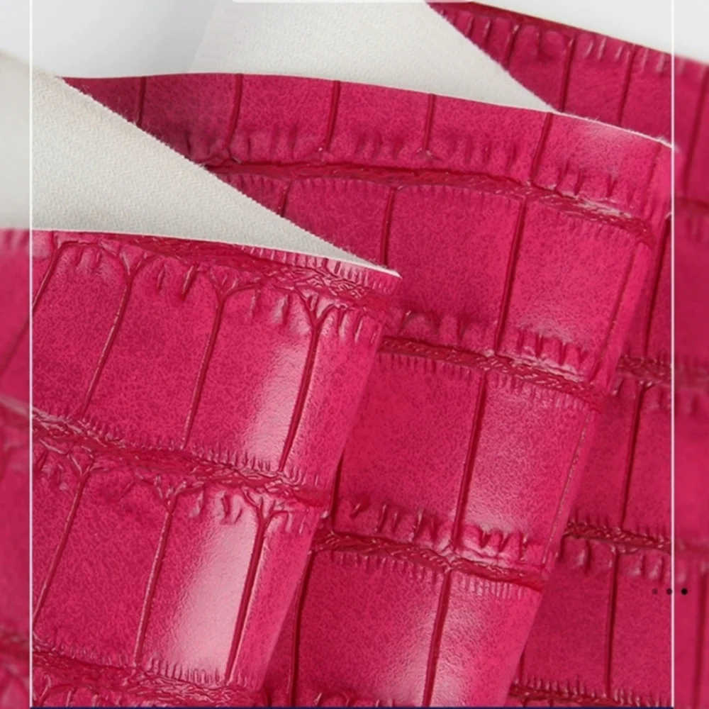 Crocodile design DY8610 woven  synthetic PVC leather anti scratch durable use for bag boxes and upholstery