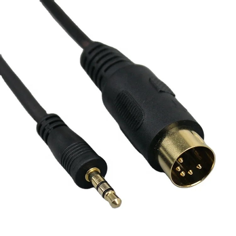 5 Pin MIDI DIN Male Plug to 3.5mm Stereo Jack Cable Lead Audio Cable