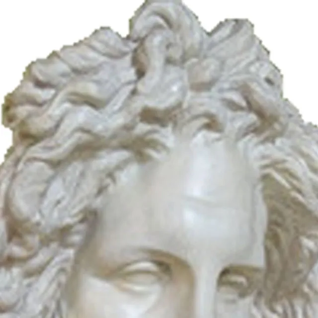 Stone Head European Bearded Man Marseille Head Statue