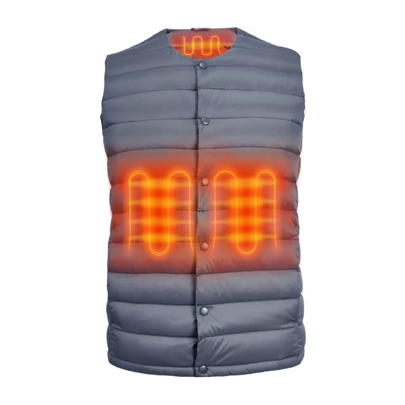 Heated Vest Charging Lightweight Waistcoat with 8 Heating Zones Body Warmer Gilet for Men Riding Camping Hiking Fishing Winter