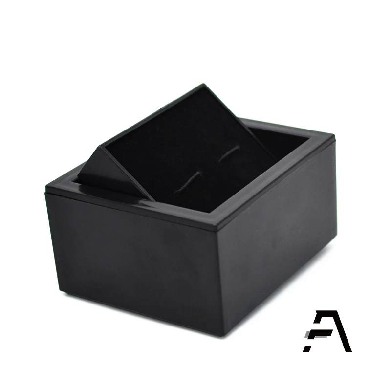 
Wholesale custom black rotate cufflinks storage gift box 