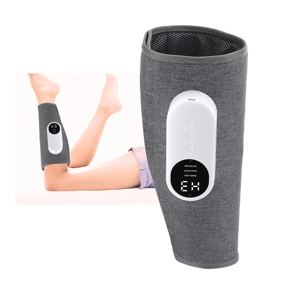 Cordless Rechargeable Circulation and Relaxation Electric Heating Foot Calf Massager Air Compression Leg Massager