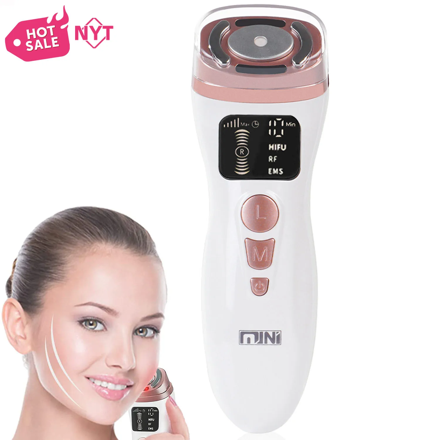 Mini Red Light Sculpting Tool Increase Collagen Absorption Facial Face Lift Beauty Massager Skin Tightening Anti Aging Device