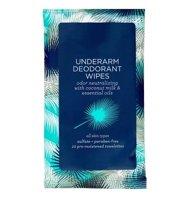 OEM Free Sample 30PCS Remove Perspiration and Odor Deodorant Wipes for Men And Women