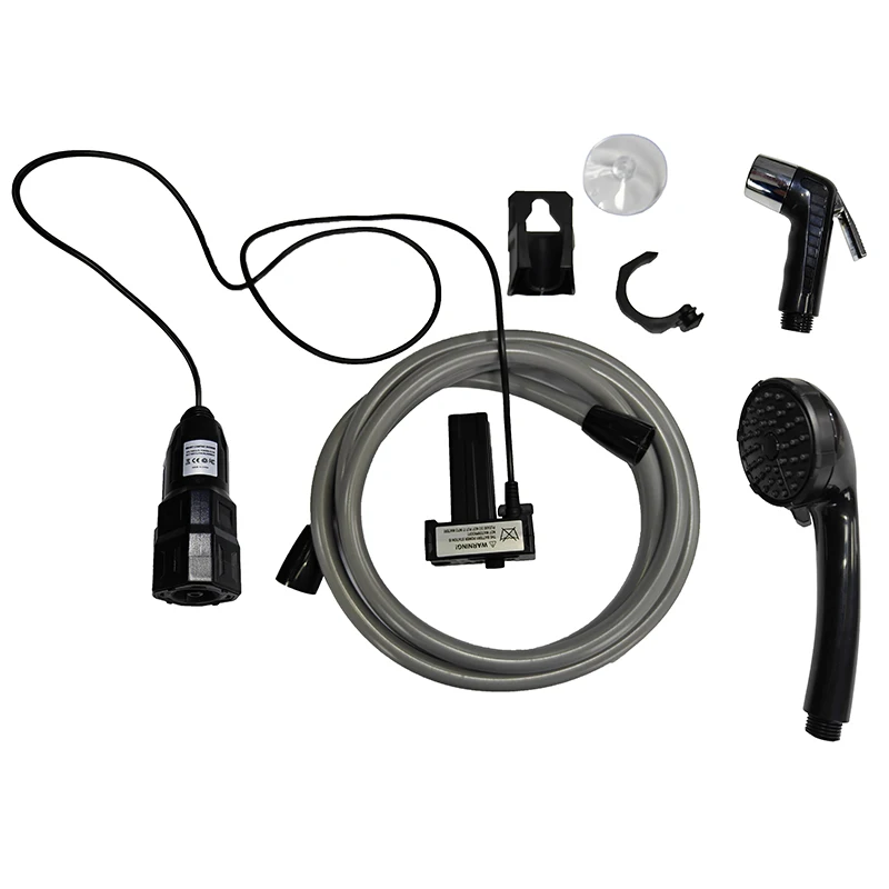 Outdoor Portable Rechargeable Camping Shower With Usb Shower Head With Hose And Pump