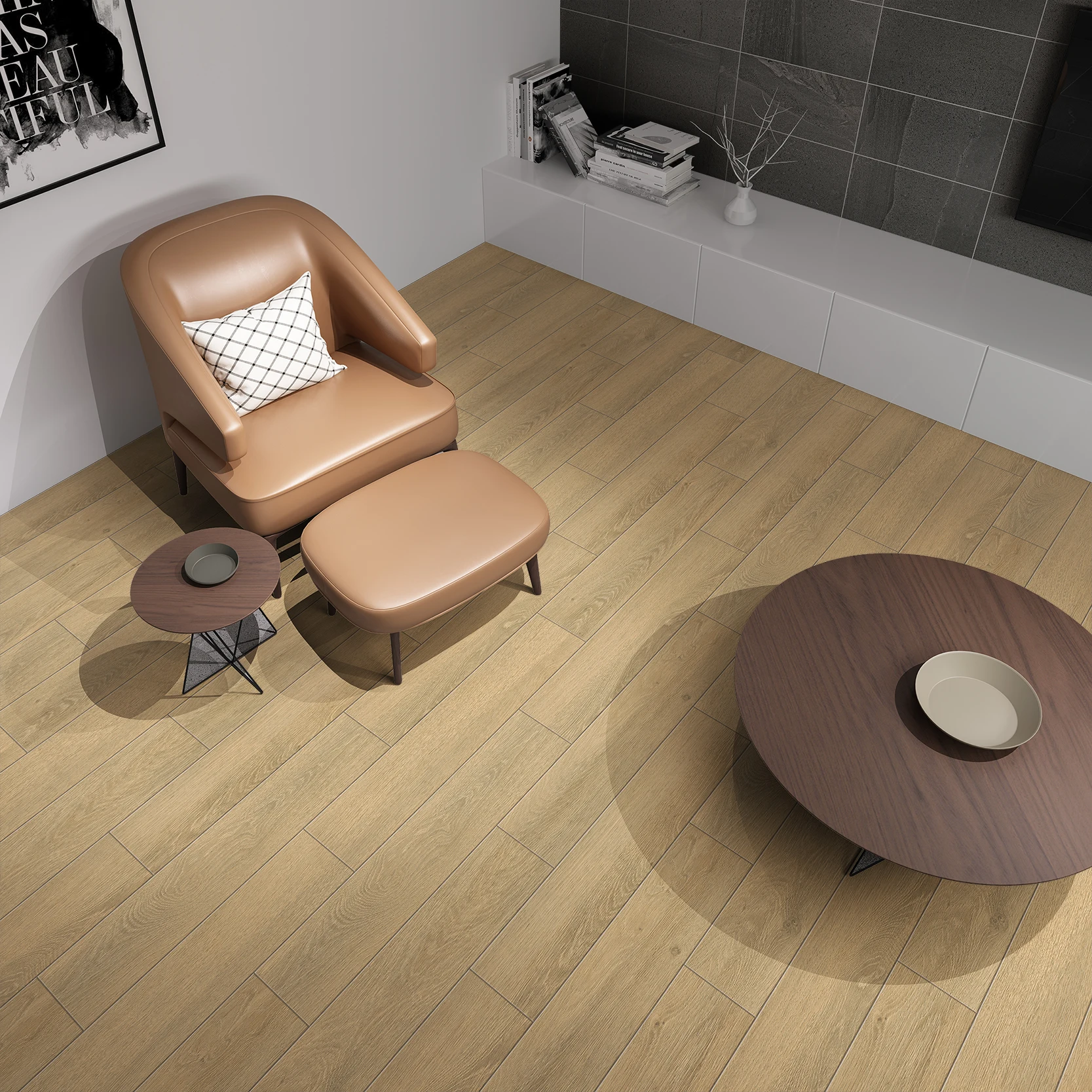 SAKEMI Factory Supply high quality 200*1000 Wood Floor Tile Wood Design Ceramic Tile Porcelain Floor Tiles