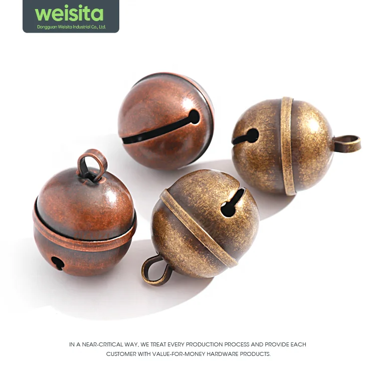 New Development Hanging Copper Plated Bell Creative Pet Collar Small Bell Pendant Sound Crisp Metallic Copper Bell