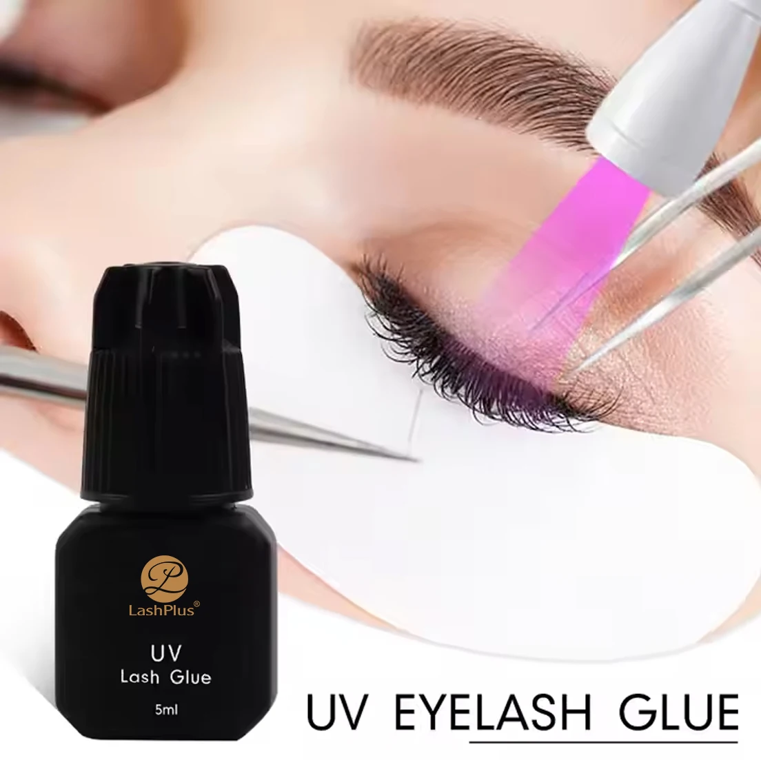 Wholesale OEM ODM sensitive free no fume clear eyelash extension adhesive LED uv lash extension glue
