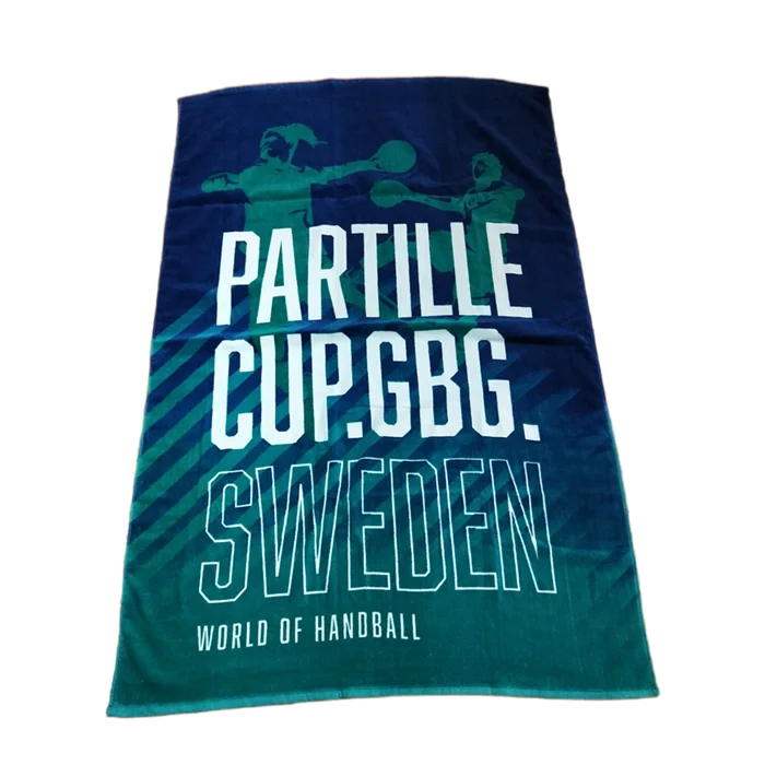 Wholesale Custom 100cotton Beach Towel Printed Logo Terry Velour Large Luxury Thick Weight Large Full Color Bath Towel