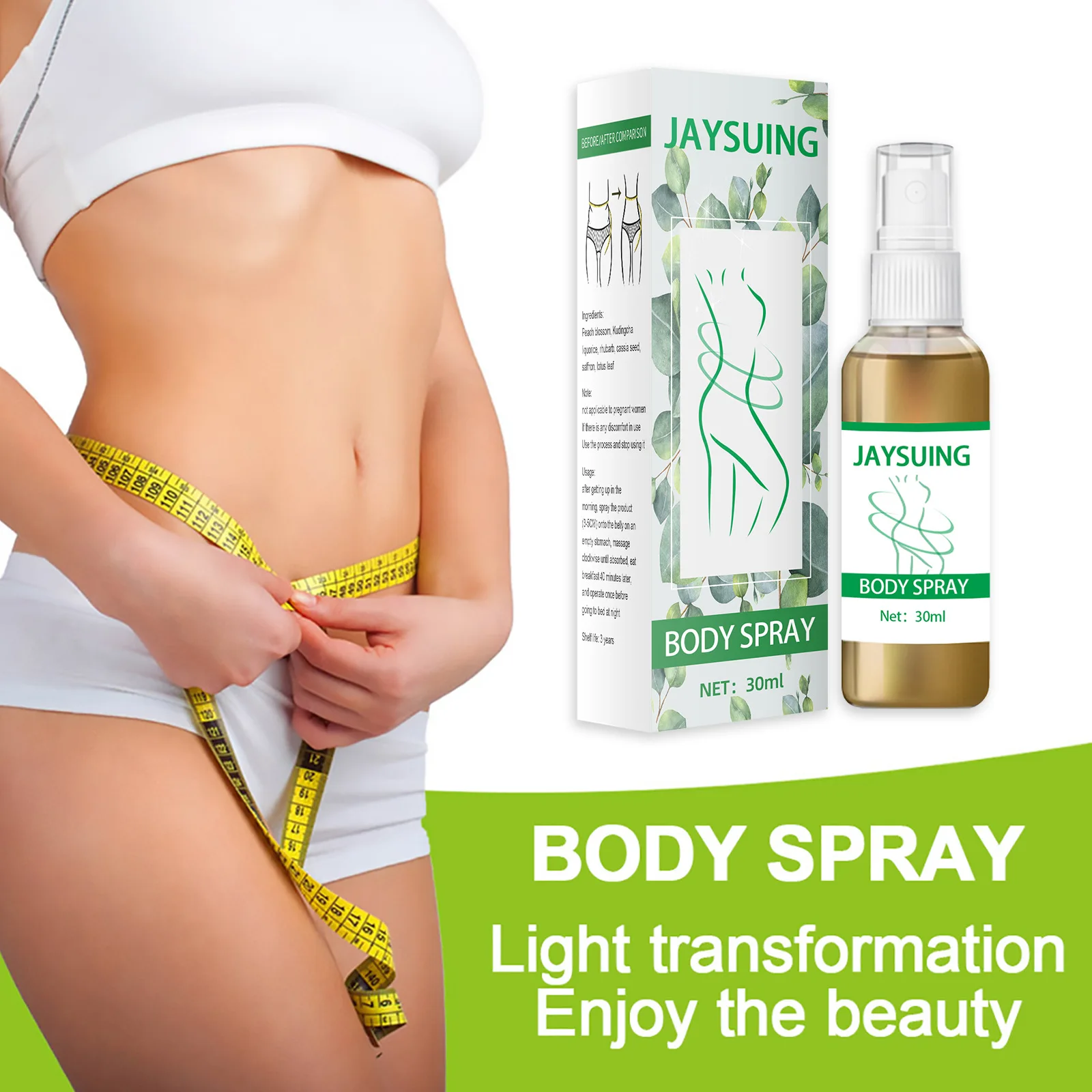 Wholesale Custom Packaging Logo Body Firming Slim Extreme Skin Tightening Slimming Weight Loss Slimming Spray