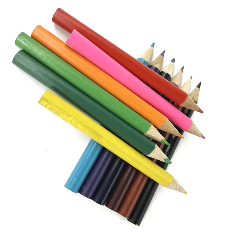 Lowest Price Back to School Best Gift Hexagonal HB Wood Small Colored Pencils Bulk for Kids