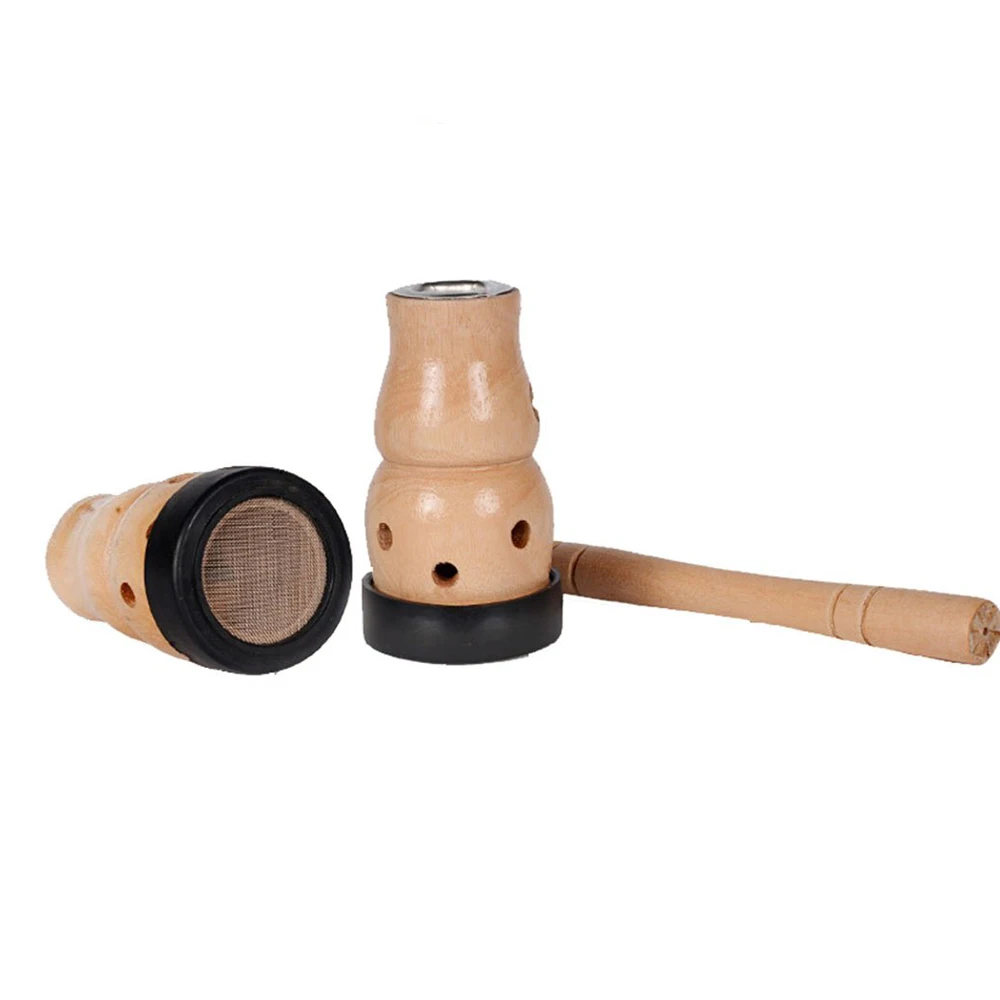 Traditional Chinese Medicine Moxibustion Tools Wood Calabash Moxa Burner