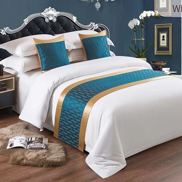 Оптовая продажа уютный роскошный декоративный наволочка для кровати с принтом гостиниц Набор наволочек под