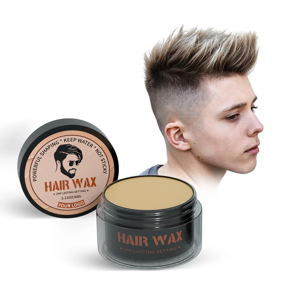 Custom Private Label Hair Stick Wax Men for No Flaking Pomade Wax Hair Cream 24 Hours Strong Hold Hair Matte Clay Styling Gel