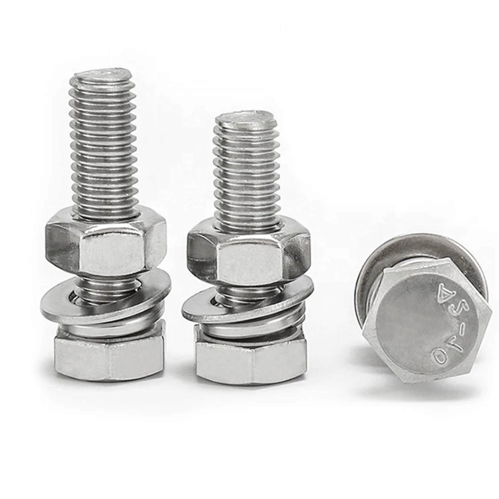 Manufacturing Wholesale Price Grade 8.8 Stainless Steel Hex Bolt and Nut Din931 Din933 Metric m9 m12 Hex Bolt