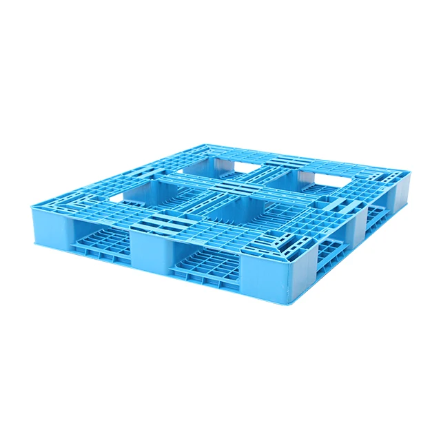  LINKIND 1200x1000x150 мм HDPE шесть бегунов Размер сверхмощный переработанный синий евро Пластиковый поддон для продажи