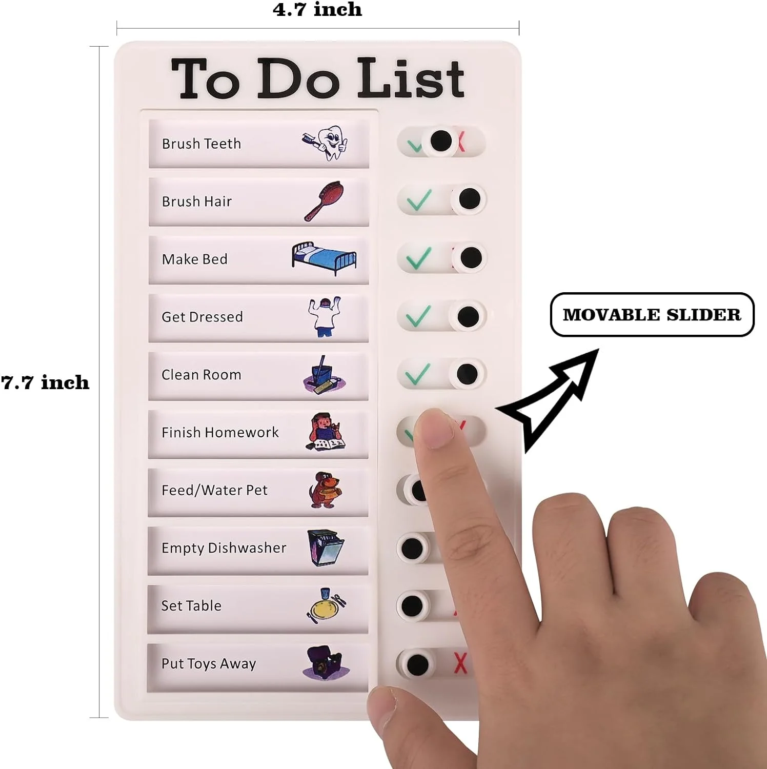 Wholesale To Do List Refrigerator Magnetic Kids Chore Chart Checklist Memo Plan Board for Kids