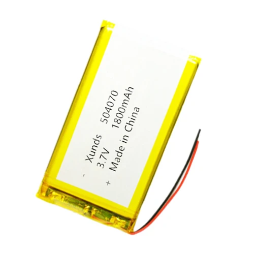 High capacity Li-polymer digital products  1800mah lipo battery 504070 3.7v