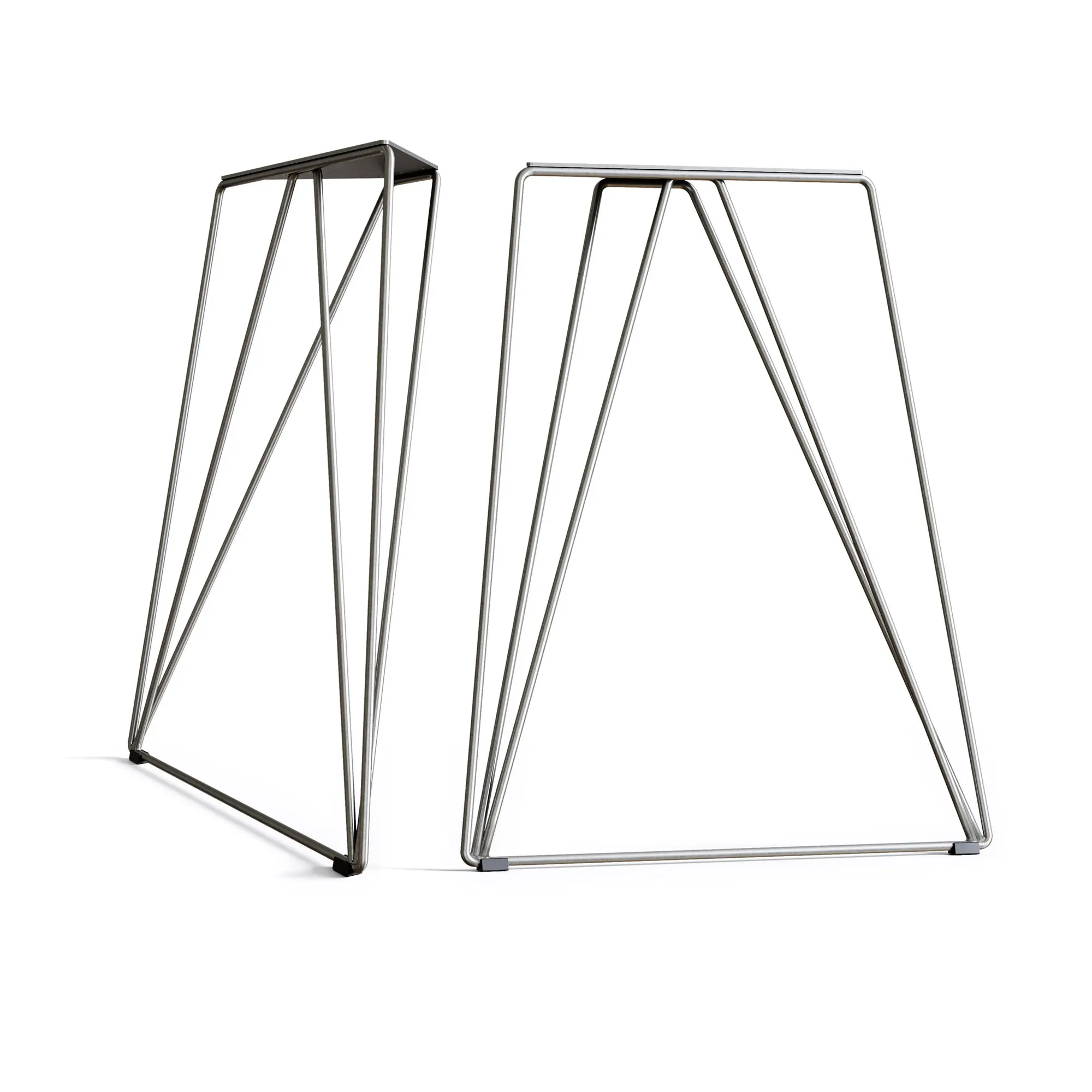 Amazon 2021 Minimalist Style Raw Steel Triangle Hairpin Legs For Coffee Dining Table Bench Durable Table Legs Furniture Base
