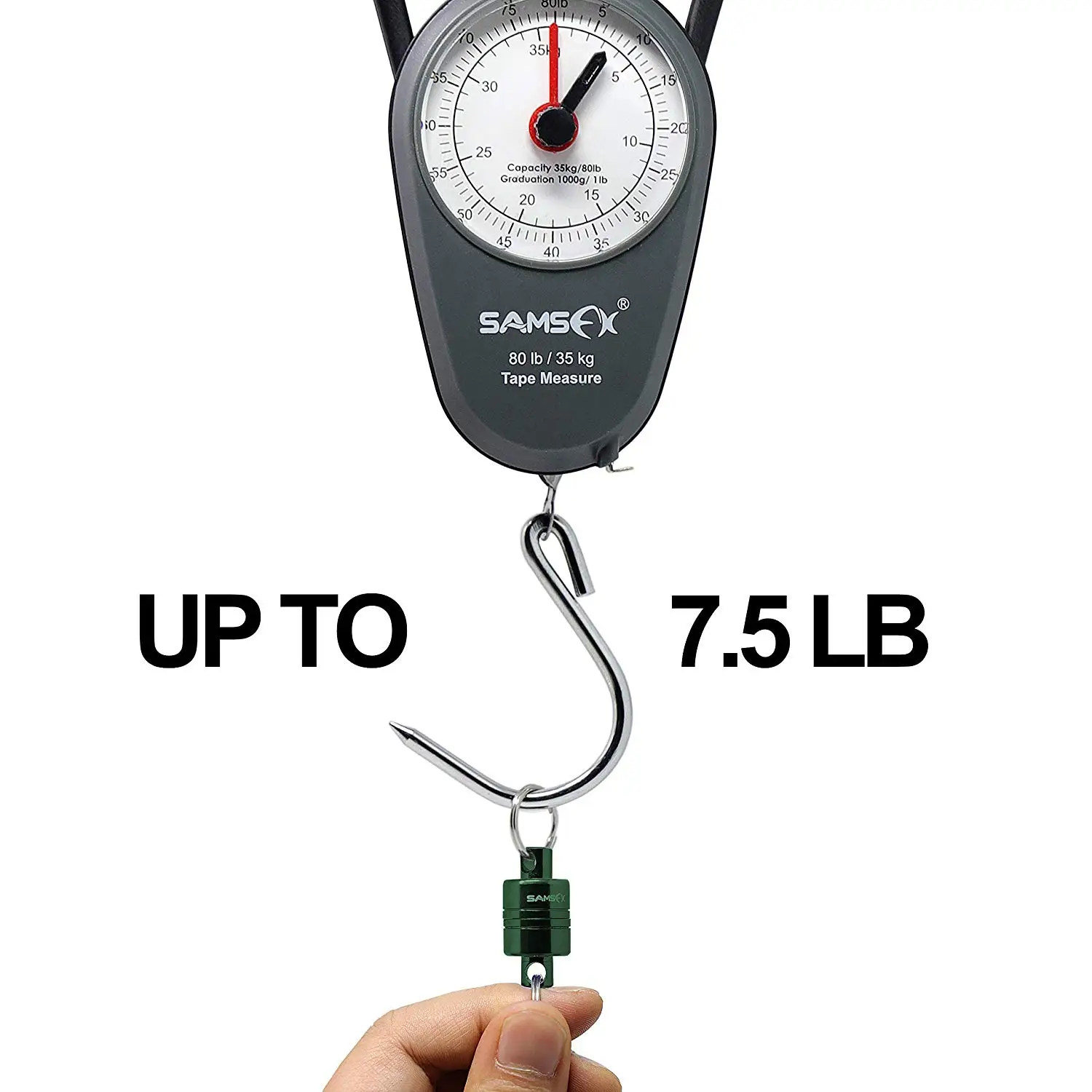 SAMSFX Fishing Strongest Drak Green Magnetic Release Keeper for Landing Net