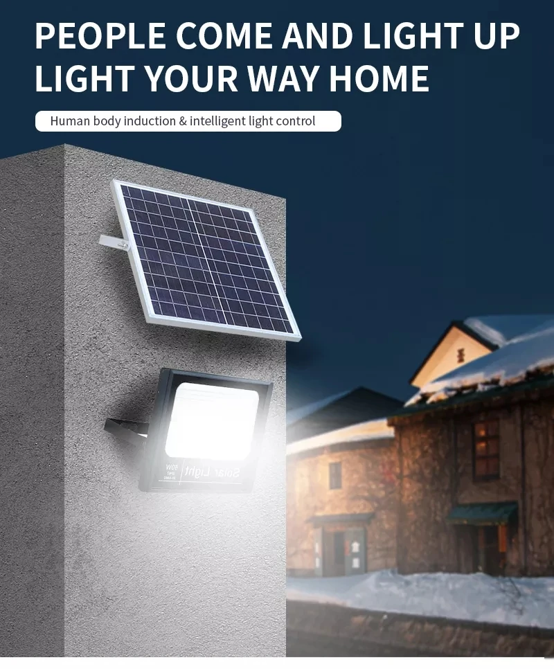 Solar Light Outdoor Remote Control Waterproof For Garden Street Landscape Spotlight Wall Solar Powered Flood Lamp