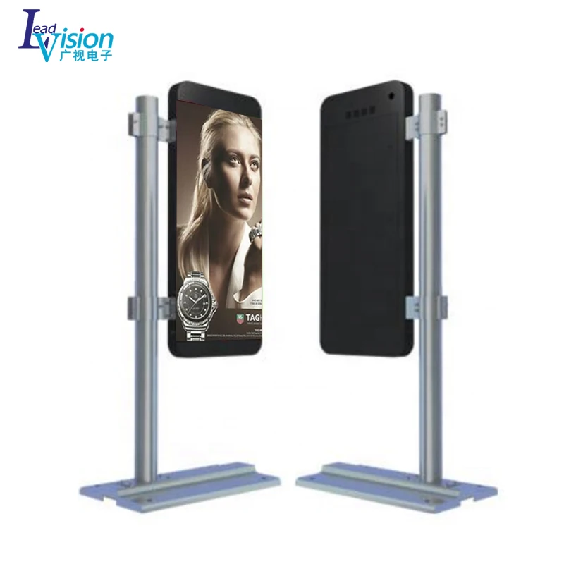 Double-sided Advertising Screen Light Pole Video Led Display Hd Small Led Display Screen