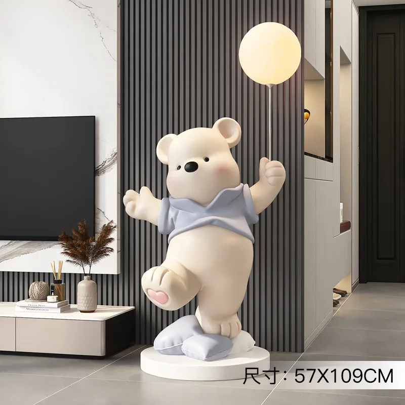 Factory Modern Bear Floor Ornaments Living Room Home Accessories Porch Tv Cabinet Sofa Sculpture Housewarming Gifts