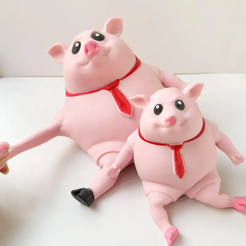 Hot sellingMagic Sand Squeeze Pig Toy And Stress Stretch Squishy pink Piggy Anti Stress Decompareson Toys For Kids/Adults