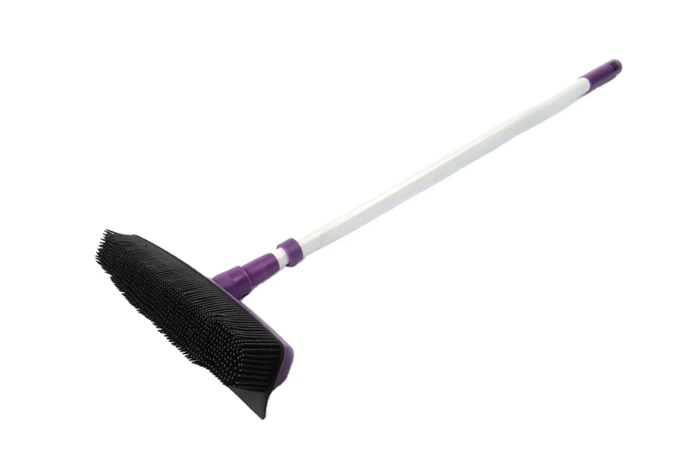 Household push brooms rubber brooms for fur and hair
