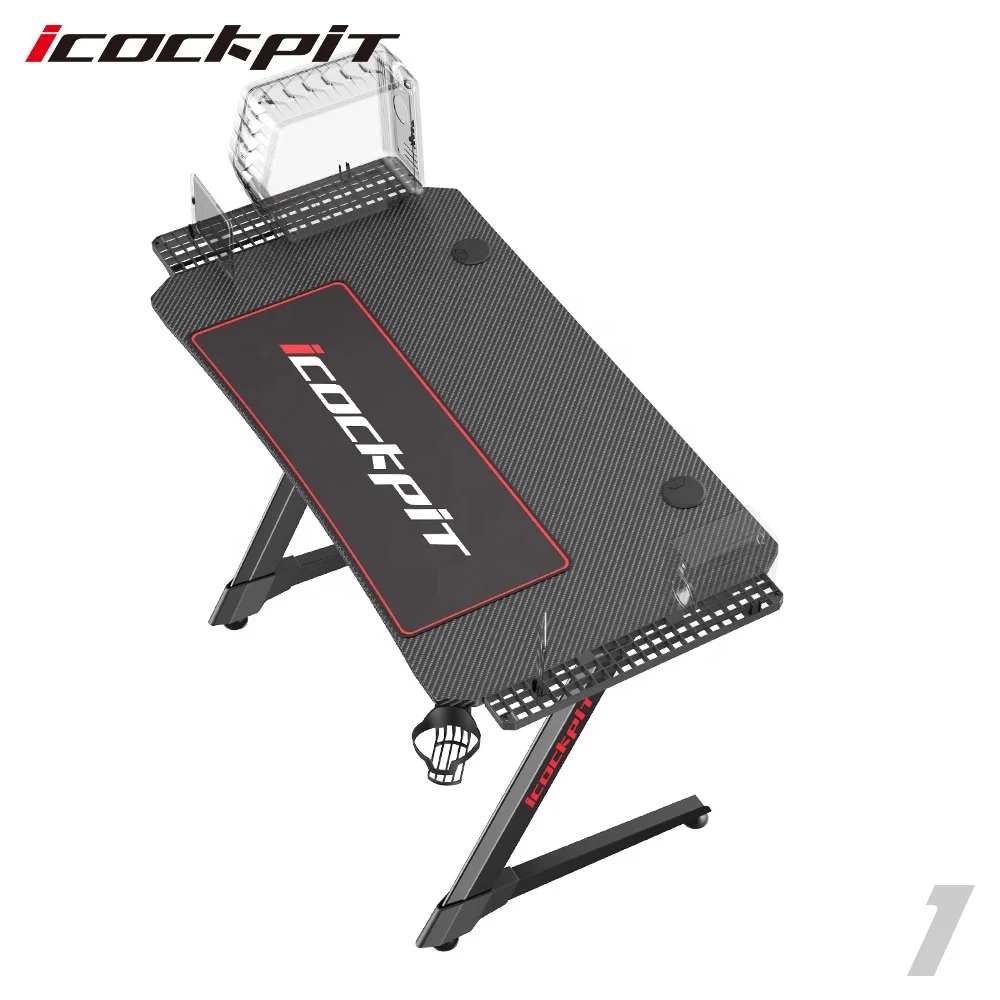 Лидер продаж на Amazon, компьютерный стол со светодиодной подсветкой, игровой Настольный ПК, стол для ноутбука