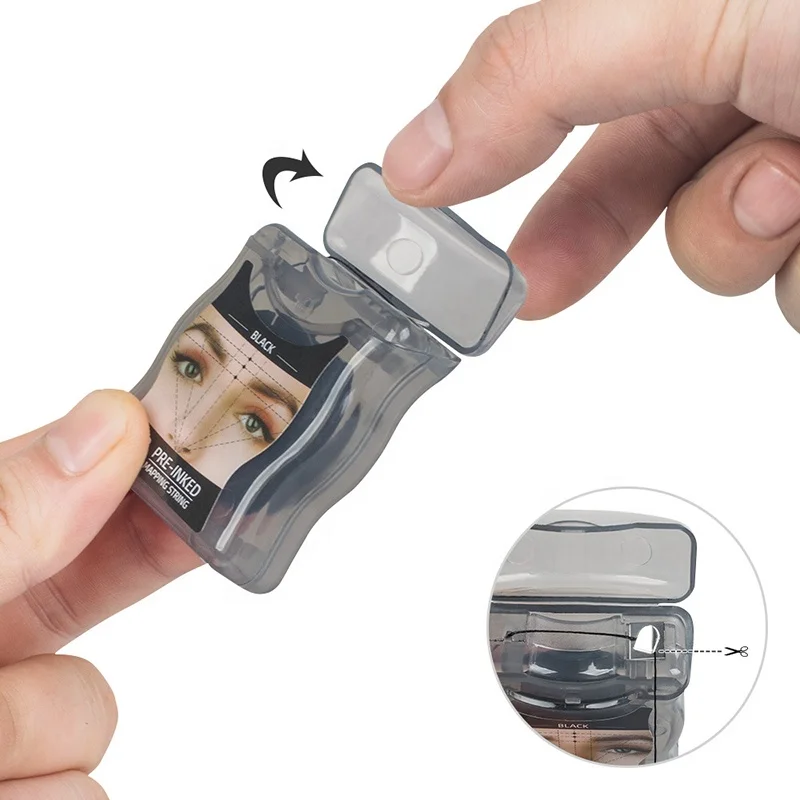 Eyebrow Positioning Line Box Ink Microblading  Measure Symmetry Marks 30M Tattoo Dyeing Tool Mapping String