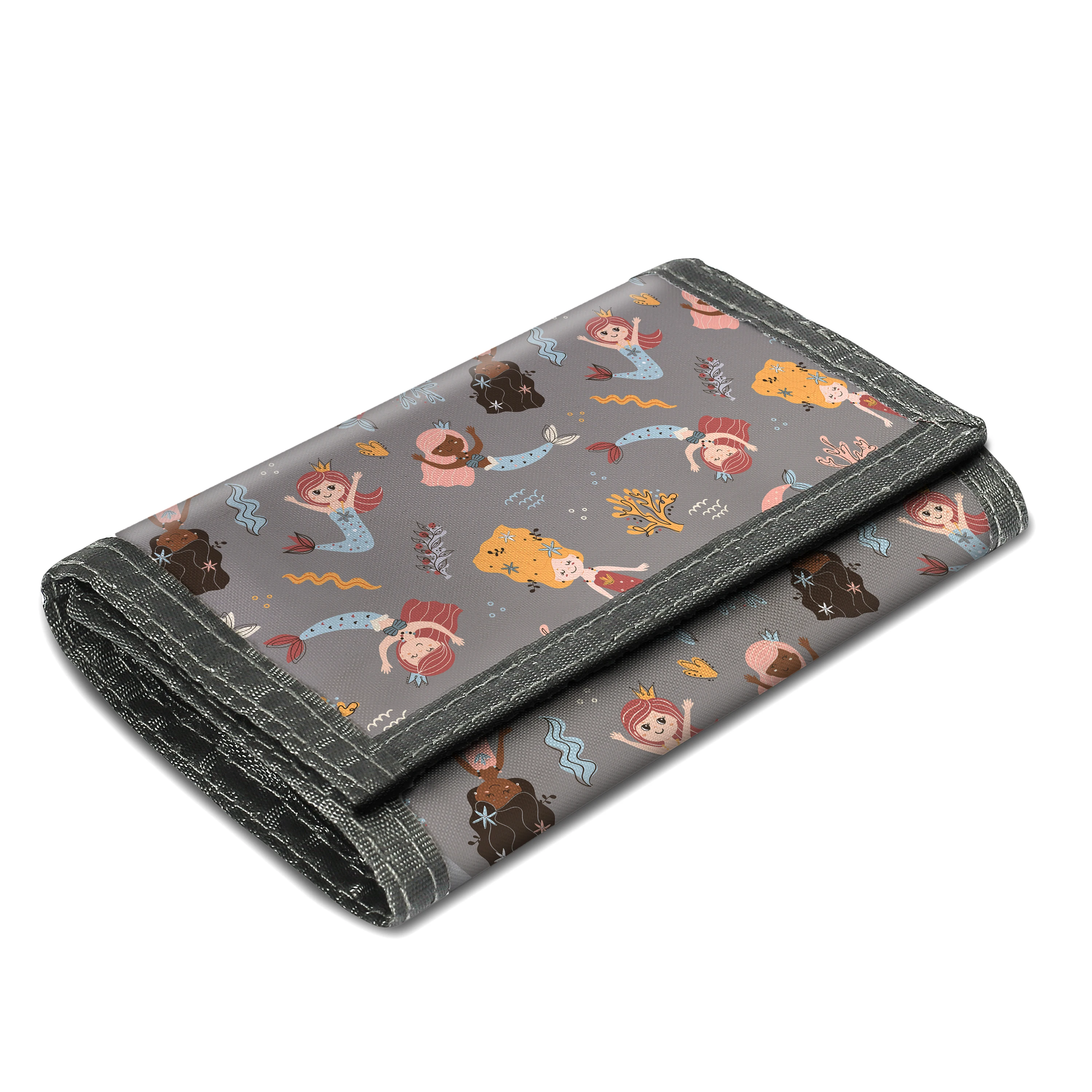 Mermaid Zipper Coin Pocket and Card Holder Children Purse Kids Wallet Girls Wallet