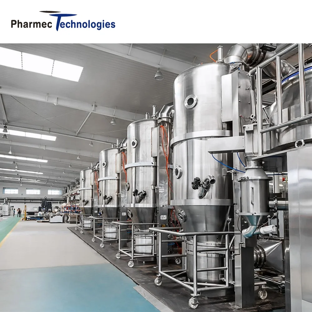 Tablet Granulator Pharmaceuticals Granulation Machine Fluid Bed Dryer Granulator