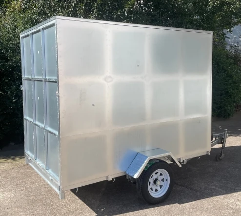 1500kg 8x5 fully enclosed cargo  advertisement single axle box trailer