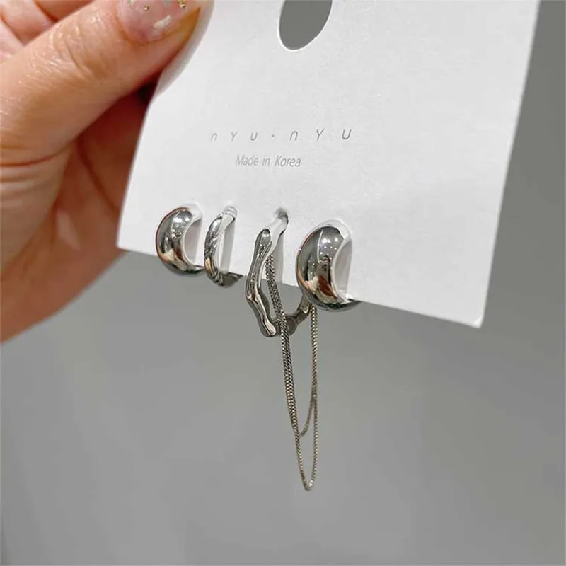 Новейшие модные золотые серьги jhumka с круглым кольцом набор серег-гвоздиков для оптовой продажи завода NS8037193