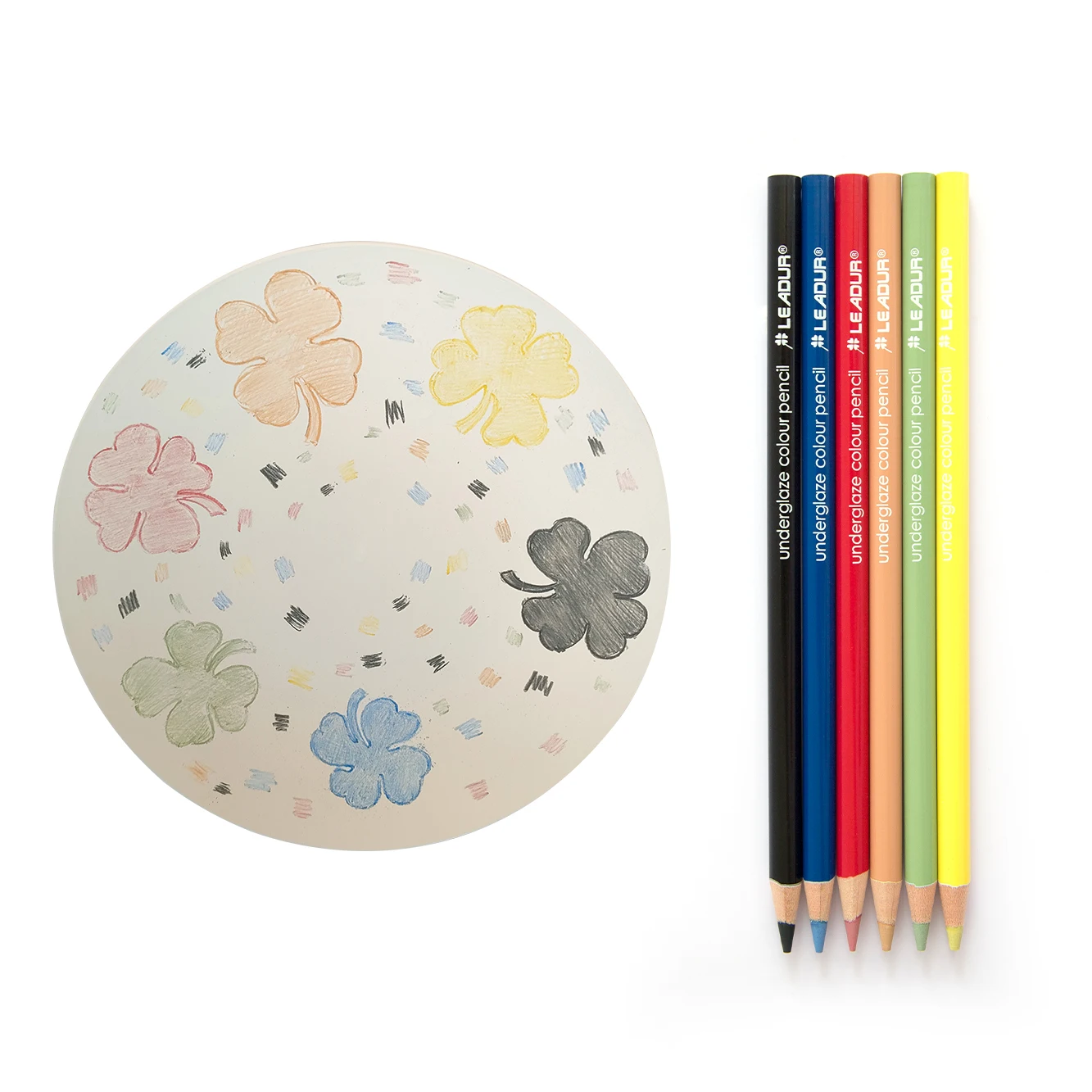 Leadur Ceramic Art 6pcs Underglaze Color Pencil Ceramic painting pencil Underglaze Pencil For Pottery