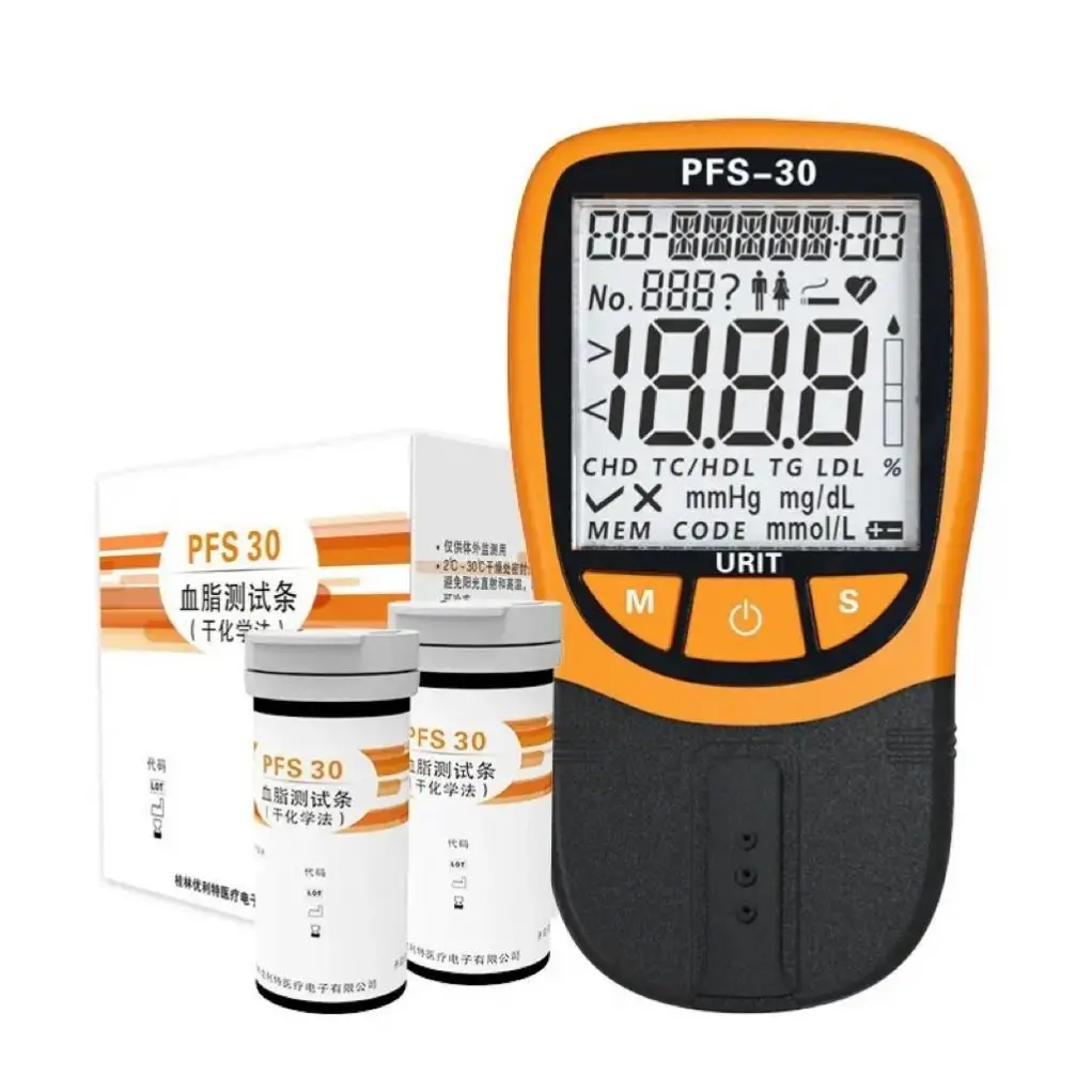 Uride triglyceride analysis tester, precise density blood lipid detector with test paper, English cross-border proxy delivery