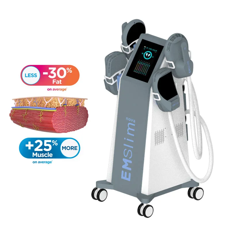 High intensity Electromagnetic Training Muscle Machine ems muscle stimulator Emslim 4 Handles Ems Body Sculpting machine