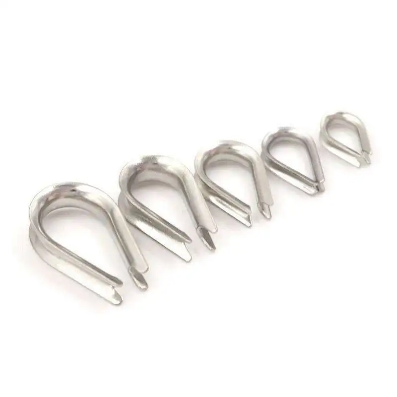 Stainless Steel Wire Rope Cable Thimbles Eyelet Loop Rigging